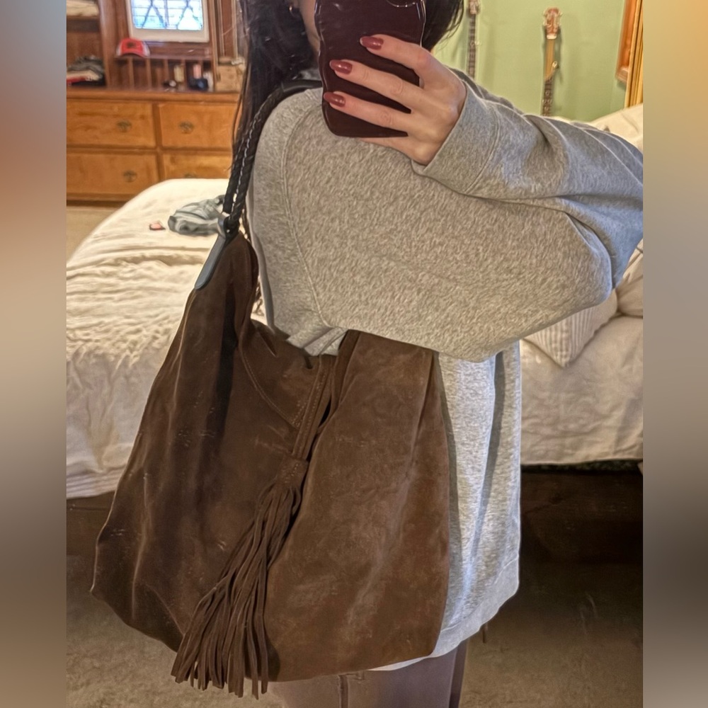 Maurizio Taiuti Brown suede Hobo Bag - Picture 2 of 8